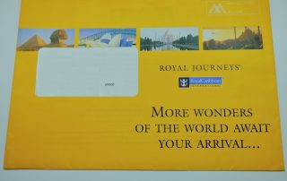 Outer envelope for Royal Caribbean