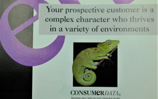 Emap B2B press ad featuring chameleon