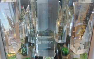 Awards cabinet at Kier Construction Northern in 2015