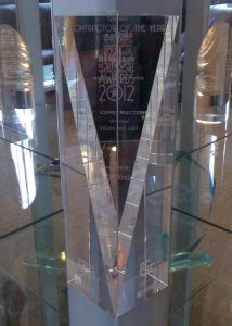 Kier Construction Contractor of the Year trophy